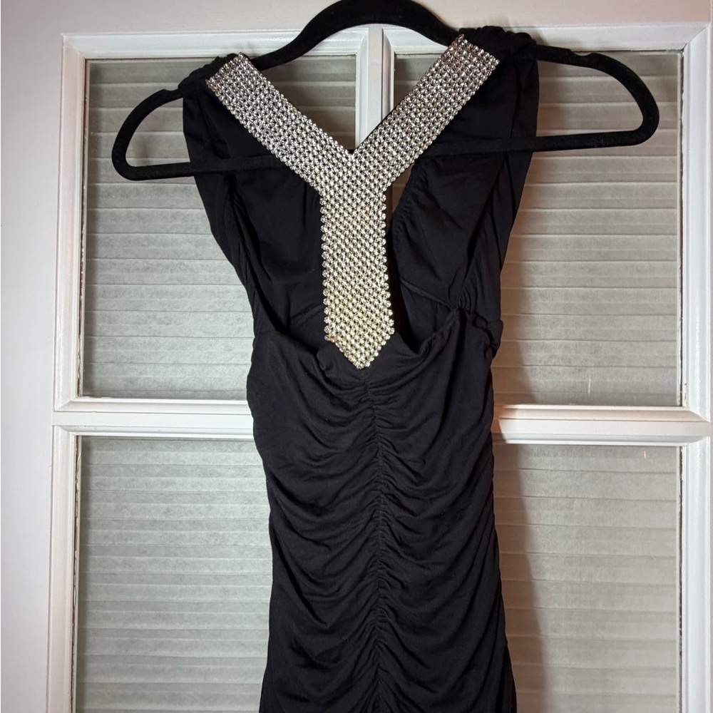 Elegant Black Ruched Blouse - Picture 5 of 8